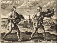 Picture 6 of 66 from Ivsti LipsI Poliorceticon, siue, De machinis, tormentis, telis, libri qvinqve : ad historiarum lucem (1605), leaf 17