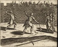 An illustration from Ivsti LipsI Poliorceticon, siue, De machinis, tormentis, telis, libri qvinqve : ad historiarum lucem (1605)