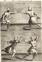 An illustration from Ivsti LipsI Satvrnalivm sermonvm libri dvo, qvi de gladiatoribvs (1604)