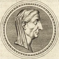 An illustration from Ivsti LipsI de vesta et vestalibvs syntagma (1609)