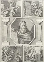 Picture 27 of 94 from Joachimi de Sandrart, à Stockau ... Academia nobilissimae artis pictoriae, sive, De veris & genuinis hujusdem proprietatibus, theorematibus, secretis atque requisitis aliis ... : unà cum artificum tam Aegyptiorum, Graecorum & Romanorum, quàm Italorum, Gallorum, Anglorum, Germanorum, Belgarum, aliorumq[ue] ... vitis atque encomiis ... : eorundemque plusquàm ducentis iconibus ... aere expressis, erecta atq[ue] publicata (1683), leaf 112