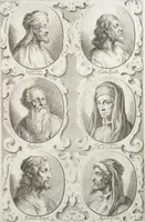 Picture 37 of 94 from Joachimi de Sandrart, à Stockau ... Academia nobilissimae artis pictoriae, sive, De veris & genuinis hujusdem proprietatibus, theorematibus, secretis atque requisitis aliis ... : unà cum artificum tam Aegyptiorum, Graecorum & Romanorum, quàm Italorum, Gallorum, Anglorum, Germanorum, Belgarum, aliorumq[ue] ... vitis atque encomiis ... : eorundemque plusquàm ducentis iconibus ... aere expressis, erecta atq[ue] publicata (1683), leaf 156