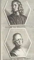 Picture 39 of 94 from Joachimi de Sandrart, à Stockau ... Academia nobilissimae artis pictoriae, sive, De veris & genuinis hujusdem proprietatibus, theorematibus, secretis atque requisitis aliis ... : unà cum artificum tam Aegyptiorum, Graecorum & Romanorum, quàm Italorum, Gallorum, Anglorum, Germanorum, Belgarum, aliorumq[ue] ... vitis atque encomiis ... : eorundemque plusquàm ducentis iconibus ... aere expressis, erecta atq[ue] publicata (1683), leaf 174