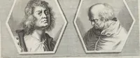 Picture 42 of 94 from Joachimi de Sandrart, à Stockau ... Academia nobilissimae artis pictoriae, sive, De veris & genuinis hujusdem proprietatibus, theorematibus, secretis atque requisitis aliis ... : unà cum artificum tam Aegyptiorum, Graecorum & Romanorum, quàm Italorum, Gallorum, Anglorum, Germanorum, Belgarum, aliorumq[ue] ... vitis atque encomiis ... : eorundemque plusquàm ducentis iconibus ... aere expressis, erecta atq[ue] publicata (1683), leaf 174