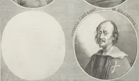 An illustration from Joachimi de Sandrart, à Stockau ... Academia nobilissimae artis pictoriae, sive, De veris & genuinis hujusdem proprietatibus, theorematibus, secretis atque requisitis aliis ... : unà cum artificum tam Aegyptiorum, Graecorum & Romanorum, quàm Italorum, Gallorum, Anglorum, Germanorum, Belgarum, aliorumq[ue] ... vitis atque encomiis ... : eorundemque plusquàm ducentis iconibus ... aere expressis, erecta atq[ue] publicata (1683)