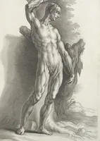An illustration from Joachimi de Sandrart, à Stockau ... Academia nobilissimae artis pictoriae, sive, De veris & genuinis hujusdem proprietatibus, theorematibus, secretis atque requisitis aliis ... : unà cum artificum tam Aegyptiorum, Graecorum & Romanorum, quàm Italorum, Gallorum, Anglorum, Germanorum, Belgarum, aliorumq[ue] ... vitis atque encomiis ... : eorundemque plusquàm ducentis iconibus ... aere expressis, erecta atq[ue] publicata (1683)