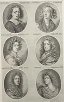 An illustration from Joachimi de Sandrart, à Stockau ... Academia nobilissimae artis pictoriae, sive, De veris & genuinis hujusdem proprietatibus, theorematibus, secretis atque requisitis aliis ... : unà cum artificum tam Aegyptiorum, Graecorum & Romanorum, quàm Italorum, Gallorum, Anglorum, Germanorum, Belgarum, aliorumq[ue] ... vitis atque encomiis ... : eorundemque plusquàm ducentis iconibus ... aere expressis, erecta atq[ue] publicata (1683)