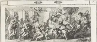 An illustration from Joachimi de Sandrart, à Stockau ... Academia nobilissimae artis pictoriae, sive, De veris & genuinis hujusdem proprietatibus, theorematibus, secretis atque requisitis aliis ... : unà cum artificum tam Aegyptiorum, Graecorum & Romanorum, quàm Italorum, Gallorum, Anglorum, Germanorum, Belgarum, aliorumq[ue] ... vitis atque encomiis ... : eorundemque plusquàm ducentis iconibus ... aere expressis, erecta atq[ue] publicata (1683)