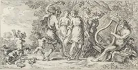 Picture 18 of 94 from Joachimi de Sandrart, à Stockau ... Academia nobilissimae artis pictoriae, sive, De veris & genuinis hujusdem proprietatibus, theorematibus, secretis atque requisitis aliis ... : unà cum artificum tam Aegyptiorum, Graecorum & Romanorum, quàm Italorum, Gallorum, Anglorum, Germanorum, Belgarum, aliorumq[ue] ... vitis atque encomiis ... : eorundemque plusquàm ducentis iconibus ... aere expressis, erecta atq[ue] publicata (1683), leaf 77
