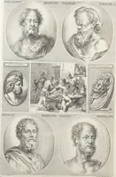 An illustration from Joachimi de Sandrart, à Stockau ... Academia nobilissimae artis pictoriae, sive, De veris & genuinis hujusdem proprietatibus, theorematibus, secretis atque requisitis aliis ... : unà cum artificum tam Aegyptiorum, Graecorum & Romanorum, quàm Italorum, Gallorum, Anglorum, Germanorum, Belgarum, aliorumq[ue] ... vitis atque encomiis ... : eorundemque plusquàm ducentis iconibus ... aere expressis, erecta atq[ue] publicata (1683)