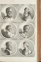 An illustration from Joachimi de Sandrart, à Stockau ... Academia nobilissimae artis pictoriae, sive, De veris & genuinis hujusdem proprietatibus, theorematibus, secretis atque requisitis aliis ... : unà cum artificum tam Aegyptiorum, Graecorum & Romanorum, quàm Italorum, Gallorum, Anglorum, Germanorum, Belgarum, aliorumq[ue] ... vitis atque encomiis ... : eorundemque plusquàm ducentis iconibus ... aere expressis, erecta atq[ue] publicata (1683)