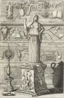 Picture 24 of 78 from Joachimi de Sandrart, à Stockau ... Academia nobilissimae artis pictoriae, sive, De veris & genuinis hujusdem proprietatibus, theorematibus, secretis atque requisitis aliis ... : unà cum artificum tam Aegyptiorum, Graecorum & Romanorum, quàm Italorum, Gallorum, Anglorum, Germanorum, Belgarum, aliorumq[ue] ... vitis atque encomiis ... : eorundemque plusquàm ducentis iconibus ... aere expressis, erecta atq[ue] publicata (1683), leaf 128