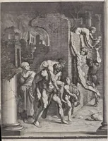 An illustration from Joachimi de Sandrart, à Stockau ... Academia nobilissimae artis pictoriae, sive, De veris & genuinis hujusdem proprietatibus, theorematibus, secretis atque requisitis aliis ... : unà cum artificum tam Aegyptiorum, Graecorum & Romanorum, quàm Italorum, Gallorum, Anglorum, Germanorum, Belgarum, aliorumq[ue] ... vitis atque encomiis ... : eorundemque plusquàm ducentis iconibus ... aere expressis, erecta atq[ue] publicata (1683)