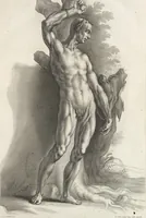 Picture 10 of 78 from Joachimi de Sandrart, à Stockau ... Academia nobilissimae artis pictoriae, sive, De veris & genuinis hujusdem proprietatibus, theorematibus, secretis atque requisitis aliis ... : unà cum artificum tam Aegyptiorum, Graecorum & Romanorum, quàm Italorum, Gallorum, Anglorum, Germanorum, Belgarum, aliorumq[ue] ... vitis atque encomiis ... : eorundemque plusquàm ducentis iconibus ... aere expressis, erecta atq[ue] publicata (1683), leaf 36