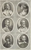 Picture 70 of 78 from Joachimi de Sandrart, à Stockau ... Academia nobilissimae artis pictoriae, sive, De veris & genuinis hujusdem proprietatibus, theorematibus, secretis atque requisitis aliis ... : unà cum artificum tam Aegyptiorum, Graecorum & Romanorum, quàm Italorum, Gallorum, Anglorum, Germanorum, Belgarum, aliorumq[ue] ... vitis atque encomiis ... : eorundemque plusquàm ducentis iconibus ... aere expressis, erecta atq[ue] publicata (1683), leaf 486