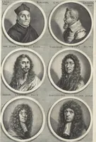 An illustration from Joachimi de Sandrart, à Stockau ... Academia nobilissimae artis pictoriae, sive, De veris & genuinis hujusdem proprietatibus, theorematibus, secretis atque requisitis aliis ... : unà cum artificum tam Aegyptiorum, Graecorum & Romanorum, quàm Italorum, Gallorum, Anglorum, Germanorum, Belgarum, aliorumq[ue] ... vitis atque encomiis ... : eorundemque plusquàm ducentis iconibus ... aere expressis, erecta atq[ue] publicata (1683)