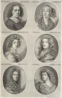 An illustration from Joachimi de Sandrart, à Stockau ... Academia nobilissimae artis pictoriae, sive, De veris & genuinis hujusdem proprietatibus, theorematibus, secretis atque requisitis aliis ... : unà cum artificum tam Aegyptiorum, Graecorum & Romanorum, quàm Italorum, Gallorum, Anglorum, Germanorum, Belgarum, aliorumq[ue] ... vitis atque encomiis ... : eorundemque plusquàm ducentis iconibus ... aere expressis, erecta atq[ue] publicata (1683)