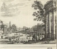 Picture 12 of 78 from Joachimi de Sandrart, à Stockau ... Academia nobilissimae artis pictoriae, sive, De veris & genuinis hujusdem proprietatibus, theorematibus, secretis atque requisitis aliis ... : unà cum artificum tam Aegyptiorum, Graecorum & Romanorum, quàm Italorum, Gallorum, Anglorum, Germanorum, Belgarum, aliorumq[ue] ... vitis atque encomiis ... : eorundemque plusquàm ducentis iconibus ... aere expressis, erecta atq[ue] publicata (1683), leaf 67