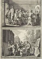 Picture 18 of 78 from Joachimi de Sandrart, à Stockau ... Academia nobilissimae artis pictoriae, sive, De veris & genuinis hujusdem proprietatibus, theorematibus, secretis atque requisitis aliis ... : unà cum artificum tam Aegyptiorum, Graecorum & Romanorum, quàm Italorum, Gallorum, Anglorum, Germanorum, Belgarum, aliorumq[ue] ... vitis atque encomiis ... : eorundemque plusquàm ducentis iconibus ... aere expressis, erecta atq[ue] publicata (1683), leaf 84