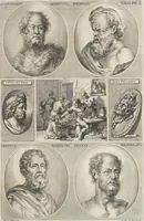 Picture 19 of 78 from Joachimi de Sandrart, à Stockau ... Academia nobilissimae artis pictoriae, sive, De veris & genuinis hujusdem proprietatibus, theorematibus, secretis atque requisitis aliis ... : unà cum artificum tam Aegyptiorum, Graecorum & Romanorum, quàm Italorum, Gallorum, Anglorum, Germanorum, Belgarum, aliorumq[ue] ... vitis atque encomiis ... : eorundemque plusquàm ducentis iconibus ... aere expressis, erecta atq[ue] publicata (1683), leaf 92