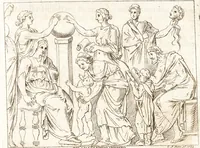 An illustration from Johann Winckelmanns Sendschreiben von den herculanischen Entdeckungen (1762)