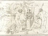 An illustration from Johann Winkelmanns Geschichte der Kunst des Alterthums (1776)