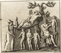 An illustration from Johann Winkelmanns Geschichte der Kunst des Alterthums (1776)
