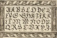 An illustration from Libellus valde doctus elegans, & vtilis, multa et varia scribendarum literarum genera complectens (1564)
