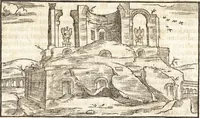 An illustration from Libri qvattro dell'antichita della citta di Roma : raccolte sotto brevita da diversi antichi et moderni scrittori (1565)