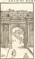 An illustration from Libri qvattro dell'antichita della citta di Roma : raccolte sotto brevita da diversi antichi et moderni scrittori (1565)