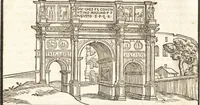 An illustration from Libri qvattro dell'antichita della citta di Roma : raccolte sotto brevita da diversi antichi et moderni scrittori (1565)