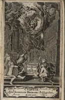 An illustration from Lucis euangelicae sub velum sacrorum emblematum reconditae, pars tertia : hoc est, caeleste pantheon, sive caelum novum in festa et gesta sanctorum totius anni, selectâ historiâ, & morali doctrinâ (1659)
