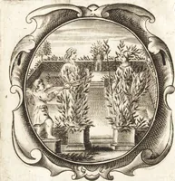An illustration from Lucis euangelicae sub velum sacrorum emblematum reconditae, pars tertia : hoc est, caeleste pantheon, sive caelum novum in festa et gesta sanctorum totius anni, selectâ historiâ, & morali doctrinâ (1659)