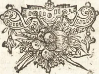 An illustration from Lucis euangelicae sub velum sacrorum emblematum reconditae, pars tertia : hoc est, caeleste pantheon, sive caelum novum in festa et gesta sanctorum totius anni, selectâ historiâ, & morali doctrinâ (1659)