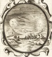 An illustration from Lucis euangelicae sub velum sacrorum emblematum reconditae, pars tertia : hoc est, caeleste pantheon, sive caelum novum in festa et gesta sanctorum totius anni, selectâ historiâ, & morali doctrinâ (1659)
