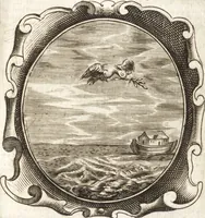 An illustration from Lucis euangelicae sub velum sacrorum emblematum reconditae, pars tertia : hoc est, caeleste pantheon, sive caelum novum in festa et gesta sanctorum totius anni, selectâ historiâ, & morali doctrinâ (1659)
