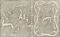 An illustration from Museum Wormianum, seu, Historia rerum rariorum : tam naturalium, quam artificialium, tam domesticarum, quam exoticarum, quae Hafniae Danorum in aedibus authoris servantur (1655)