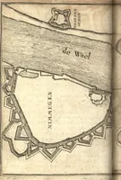 An illustration from The Netherland-historian : containing a true and exact relation of what hath passed in the late warrs between the King of Great Britain, and the French King with their allyes, against the States Generall of the United Provinces, from the beginning thereof anno. 1671 to the conclusion of peace between His aforesaid Majesty of Britain, and the said States, with the continuation of what hath since happened between France and his allyes, against the said States, and their confœderates, to the end of the year 1674 : illustrated with above 60 sculptures, being the exact delineations of the most principall fortifications in those provinces, and the pourtraictures of severall mighty princes and eminent officers (1675)