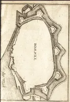 An illustration from The Netherland-historian : containing a true and exact relation of what hath passed in the late warrs between the King of Great Britain, and the French King with their allyes, against the States Generall of the United Provinces, from the beginning thereof anno. 1671 to the conclusion of peace between His aforesaid Majesty of Britain, and the said States, with the continuation of what hath since happened between France and his allyes, against the said States, and their confœderates, to the end of the year 1674 : illustrated with above 60 sculptures, being the exact delineations of the most principall fortifications in those provinces, and the pourtraictures of severall mighty princes and eminent officers (1675)
