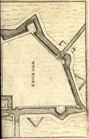 An illustration from The Netherland-historian : containing a true and exact relation of what hath passed in the late warrs between the King of Great Britain, and the French King with their allyes, against the States Generall of the United Provinces, from the beginning thereof anno. 1671 to the conclusion of peace between His aforesaid Majesty of Britain, and the said States, with the continuation of what hath since happened between France and his allyes, against the said States, and their confœderates, to the end of the year 1674 : illustrated with above 60 sculptures, being the exact delineations of the most principall fortifications in those provinces, and the pourtraictures of severall mighty princes and eminent officers (1675)