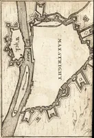 An illustration from The Netherland-historian : containing a true and exact relation of what hath passed in the late warrs between the King of Great Britain, and the French King with their allyes, against the States Generall of the United Provinces, from the beginning thereof anno. 1671 to the conclusion of peace between His aforesaid Majesty of Britain, and the said States, with the continuation of what hath since happened between France and his allyes, against the said States, and their confœderates, to the end of the year 1674 : illustrated with above 60 sculptures, being the exact delineations of the most principall fortifications in those provinces, and the pourtraictures of severall mighty princes and eminent officers (1675)