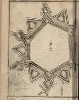 An illustration from The Netherland-historian : containing a true and exact relation of what hath passed in the late warrs between the King of Great Britain, and the French King with their allyes, against the States Generall of the United Provinces, from the beginning thereof anno. 1671 to the conclusion of peace between His aforesaid Majesty of Britain, and the said States, with the continuation of what hath since happened between France and his allyes, against the said States, and their confœderates, to the end of the year 1674 : illustrated with above 60 sculptures, being the exact delineations of the most principall fortifications in those provinces, and the pourtraictures of severall mighty princes and eminent officers (1675)