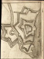An illustration from The Netherland-historian : containing a true and exact relation of what hath passed in the late warrs between the King of Great Britain, and the French King with their allyes, against the States Generall of the United Provinces, from the beginning thereof anno. 1671 to the conclusion of peace between His aforesaid Majesty of Britain, and the said States, with the continuation of what hath since happened between France and his allyes, against the said States, and their confœderates, to the end of the year 1674 : illustrated with above 60 sculptures, being the exact delineations of the most principall fortifications in those provinces, and the pourtraictures of severall mighty princes and eminent officers (1675)