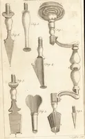 An illustration from A new and complete dictionary of arts and sciences : comprehending all the branches of useful knowledge, with accurate descriptions as well of the various machines, instruments, tools, figures, and schemes necessary for illustrating them, as of the classes, kinds, preparations, and uses of natural productions, whether animals, vegetables, minerals, fossils, or fluids : together with the kingdoms, provinces, cities, towns, and other remarkable places throughout the world : illustrated with above three hundred copper-plates, engraved by Mr. Jefferys, geographer to His Majesty : the whole extracted from the best authors in all languages (1763)