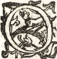 An illustration from Notizie de' professori del disegno da Cimabue in qua : per le quali si dimostra come, e per chi le bell' arti di pittura, scultura, e architettura lasciata la rozzezza delle maniere greca, e gottica, si siano in questi secoli ridotte all' antica loro perfezione (1681)