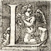 An illustration from Notizie de' professori del disegno da Cimabue in qua : per le quali si dimostra come, e per chi le bell' arti di pittura, scultura, e architettura lasciata la rozzezza delle maniere greca, e gottica, si siano in questi secoli ridotte all' antica loro perfezione (1681)