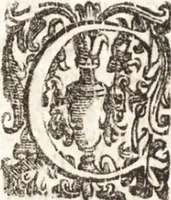 An illustration from Notizie de' professori del disegno da Cimabue in qua : per le quali si dimostra come, e per chi le bell' arti di pittura, scultura, e architettura lasciata la rozzezza delle maniere greca, e gottica, si siano in questi secoli ridotte all' antica loro perfezione (1681)