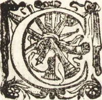 An illustration from Notizie de' professori del disegno da Cimabue in qua : per le quali si dimostra come, e per chi le bell' arti di pittura, scultura, e architettura lasciata la rozzezza delle maniere greca, e gottica, si siano in questi secoli ridotte all' antica loro perfezione (1681)