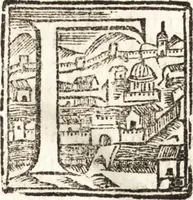 An illustration from Notizie de' professori del disegno da Cimabue in qua : per le quali si dimostra come, e per chi le bell' arti di pittura, scultura, e architettura lasciata la rozzezza delle maniere greca, e gottica, si siano in questi secoli ridotte all' antica loro perfezione (1681)
