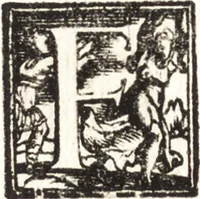 An illustration from Notizie de' professori del disegno da Cimabue in qua : per le quali si dimostra come, e per chi le bell' arti di pittura, scultura, e architettura lasciata la rozzezza delle maniere greca, e gottica, si siano in questi secoli ridotte all' antica loro perfezione (1681)
